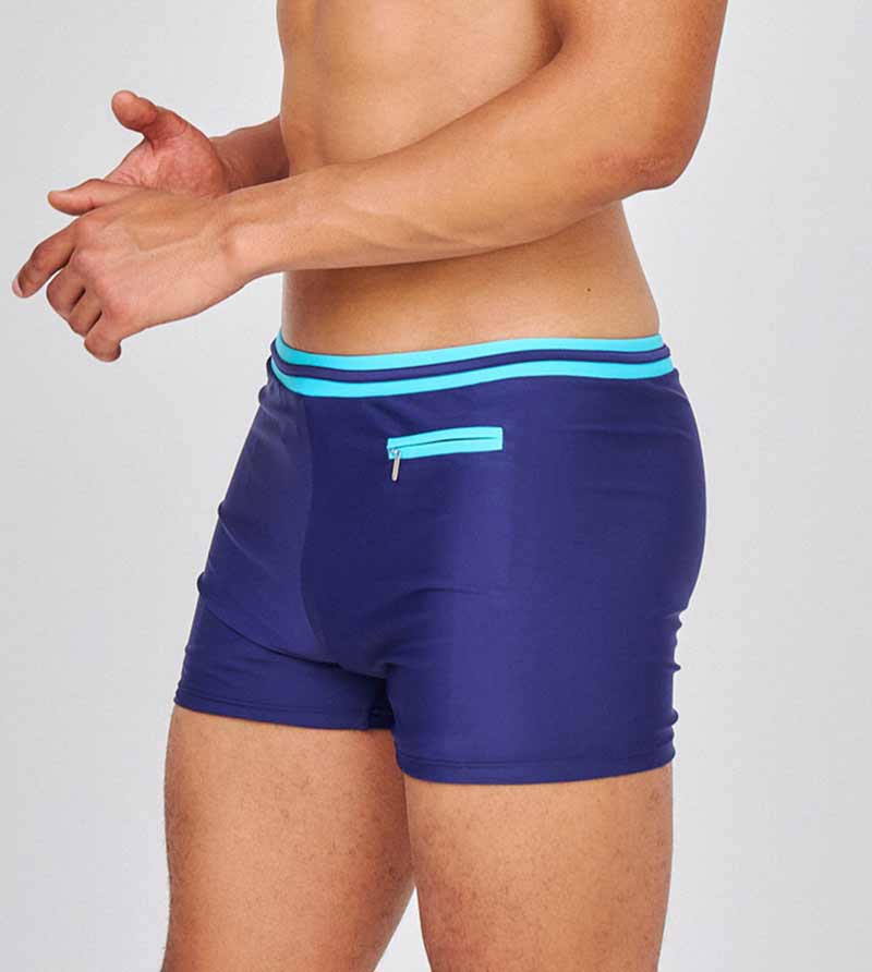 Badeboxer Portimão - Hellblau/Blau