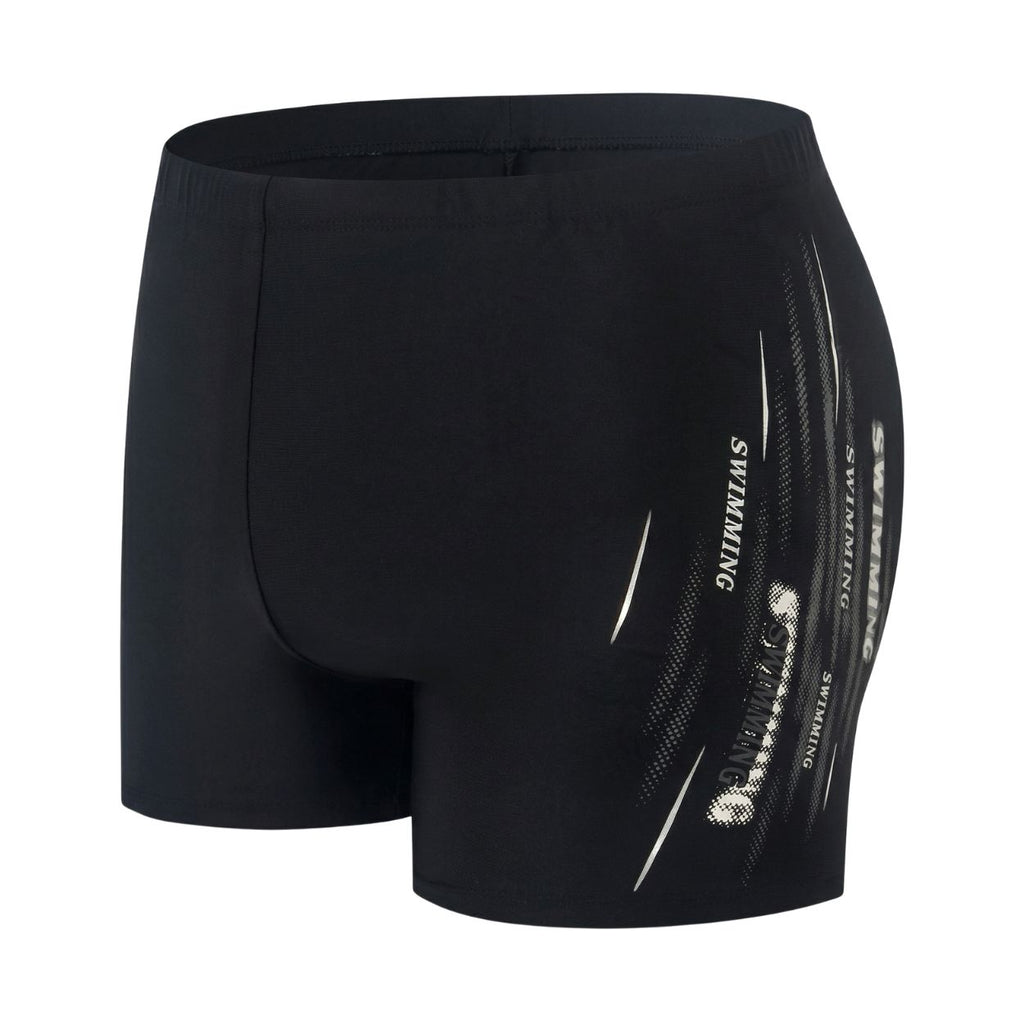 Badeboxer Shadow Stripe Schwarz