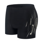 Badeboxer Shadow Stripe Schwarz
