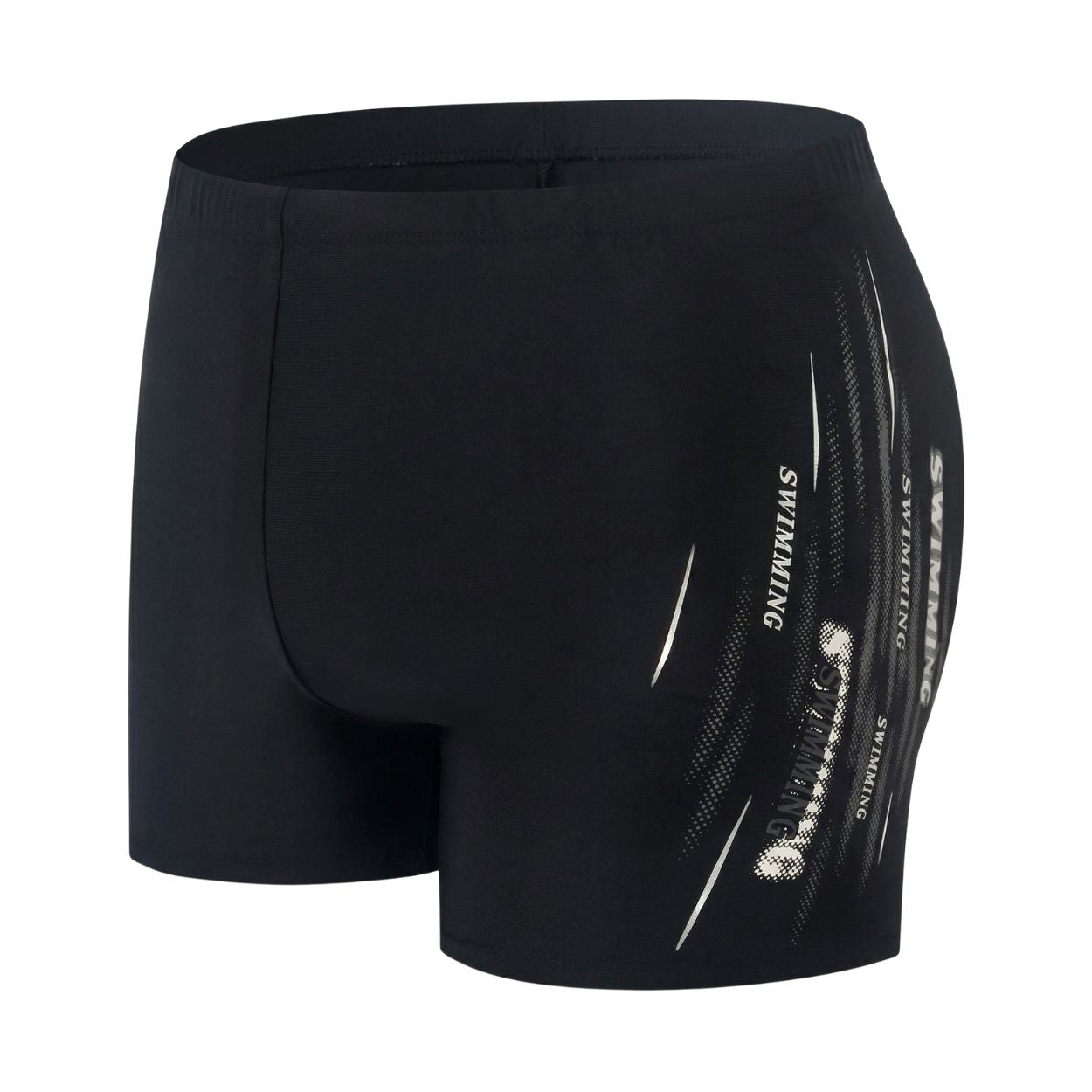 Badeboxer Shadow Stripe Schwarz