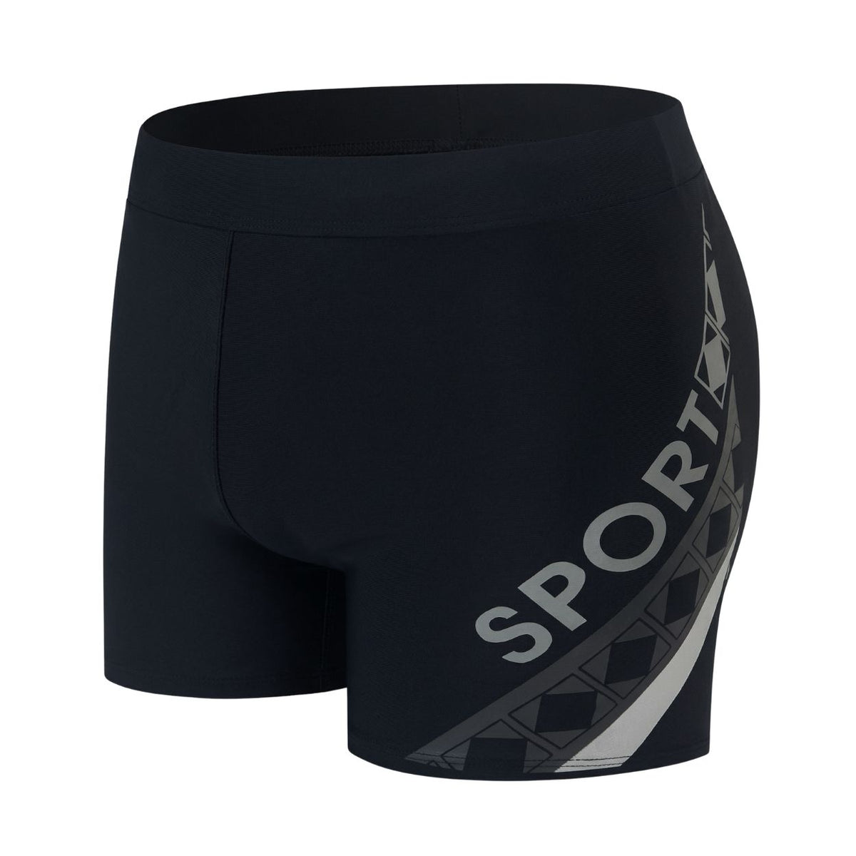 Badeboxer Sport Edge Schwarz