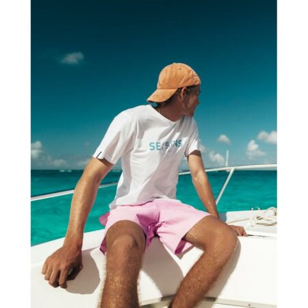 Sea'sons Badehose Farbwechsel Bordeaux Pink