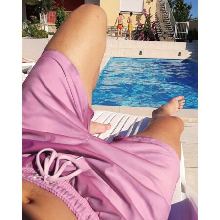 Sea'sons Badehose Farbwechsel Bordeaux Pink