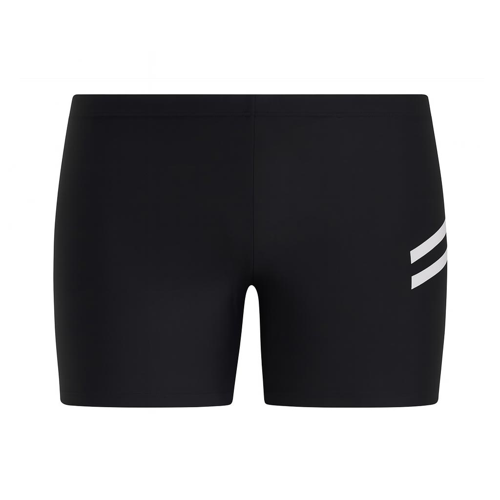 Capri Badeboxer Schwarz/Grau