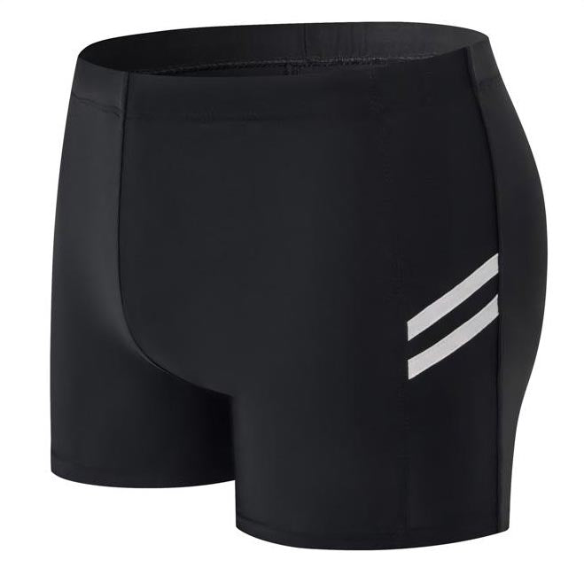 Capri Badeboxer Schwarz/Grau