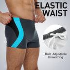 Badeboxer Olaf Grau/Blau