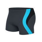 Badeboxer Olaf Grau/Blau