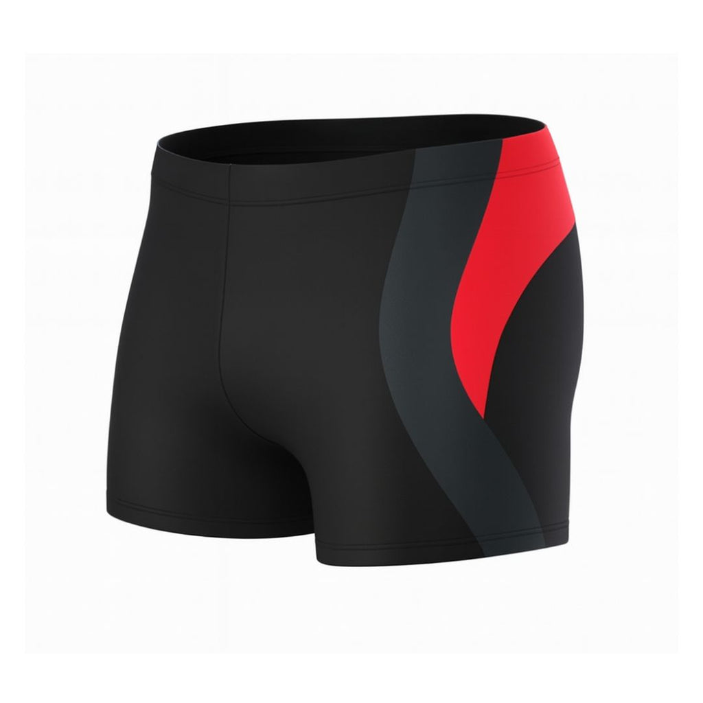 Badeboxer Olaf Schwarz/Rot