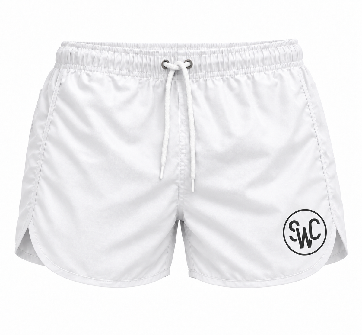 Riviera Retro Badehose, Kühles Weiß