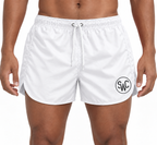 Riviera Retro Badehose, Kühles Weiß