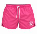 Riviera Retro Badehose, Flamingo Pink