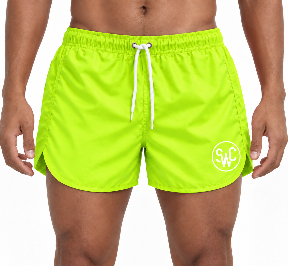 Riviera Retro Badehose, Frisches Limette