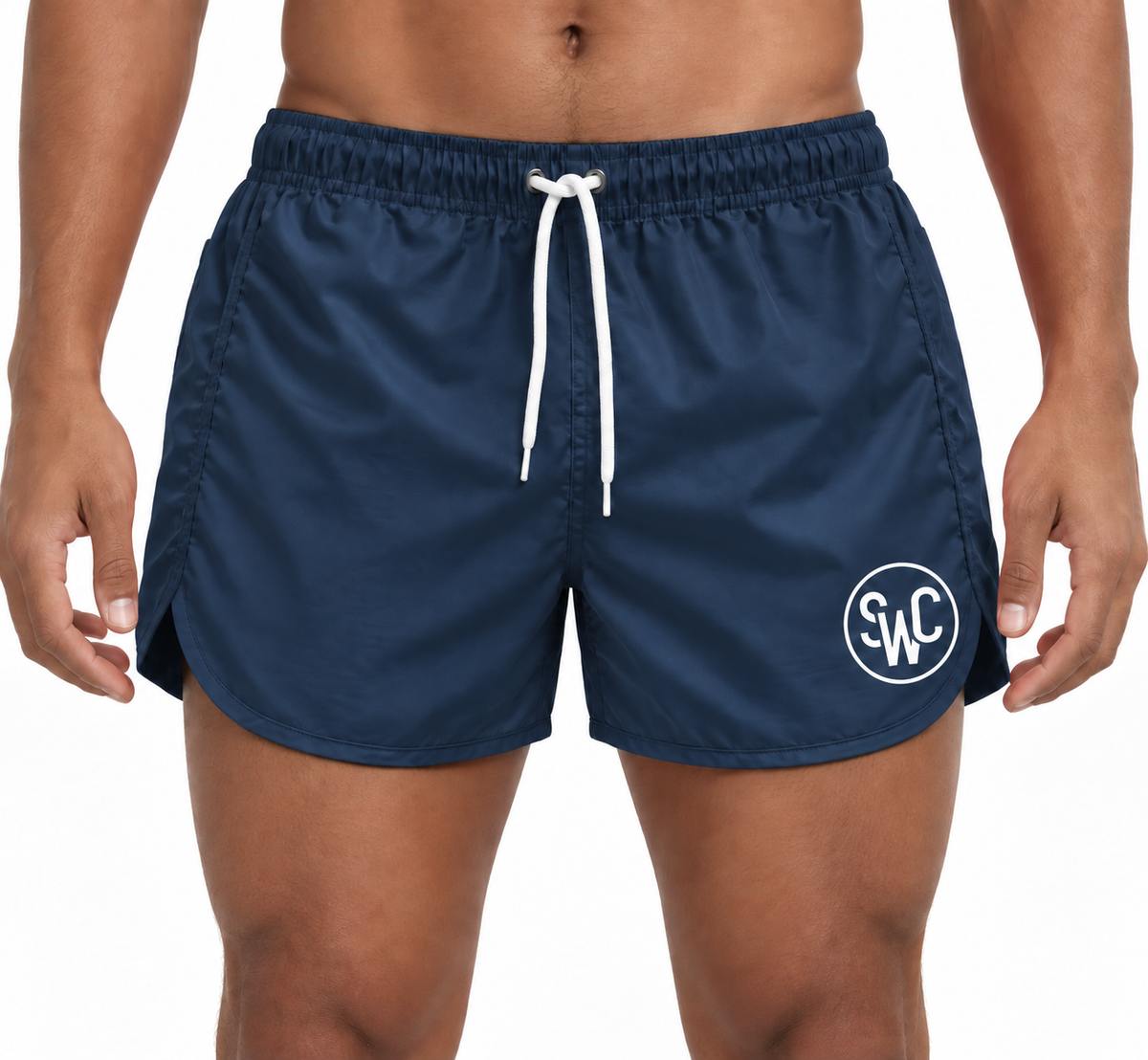 Riviera Retro Badehose, Mitternachtsblau