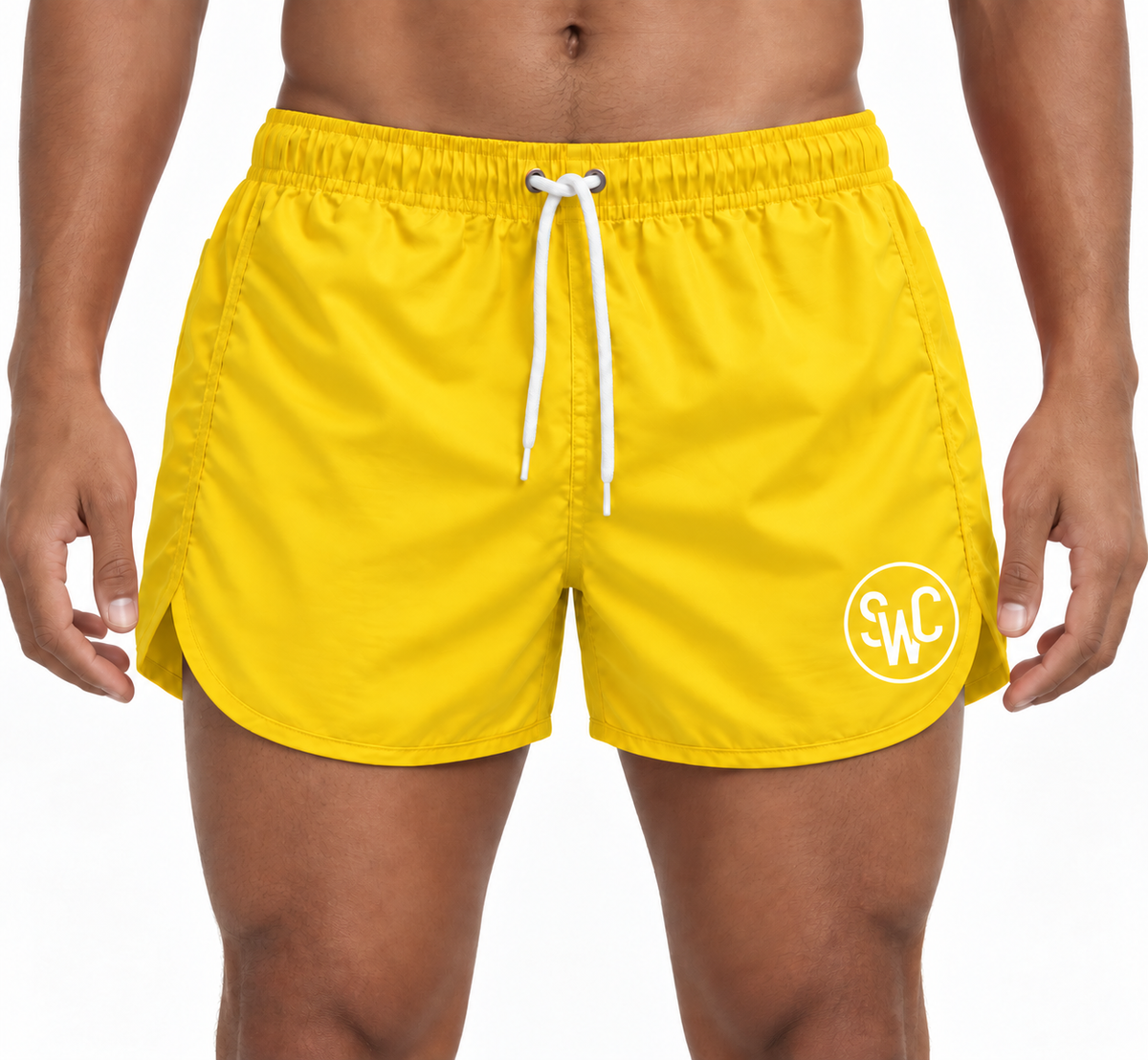 Riviera Retro Badehose, Sonnenstrahl Gelb