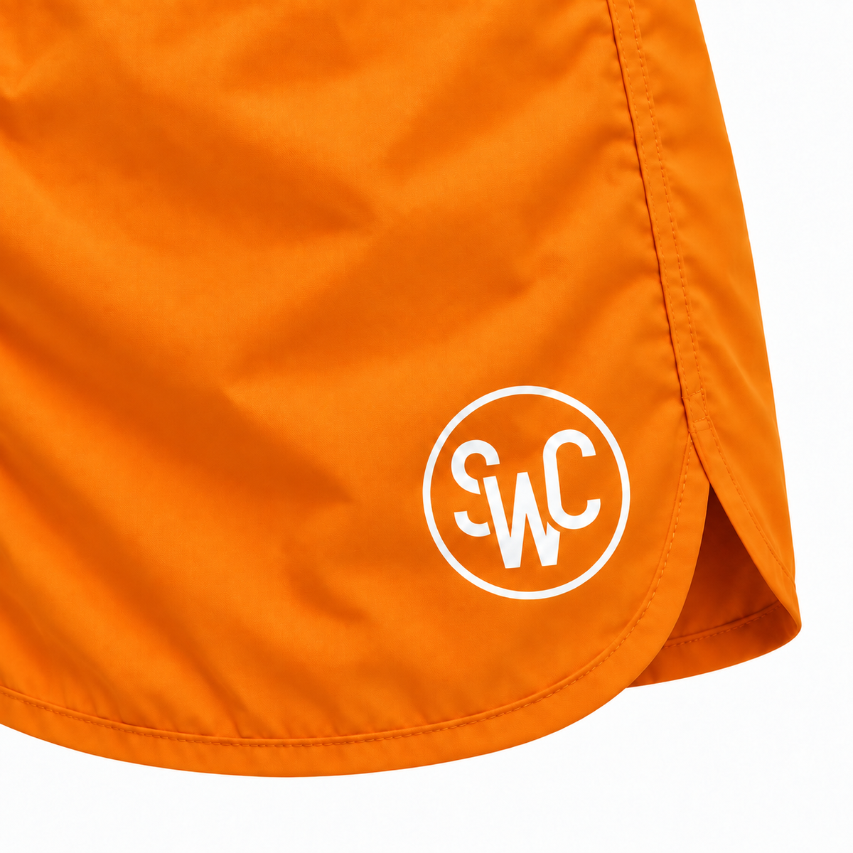 Riviera Retro Badehose, Sonnenuntergangsorange