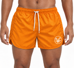 Riviera Retro Badehose, Sonnenuntergangsorange