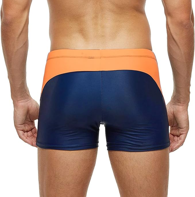 Badeboxer Olaf Blau/Orange