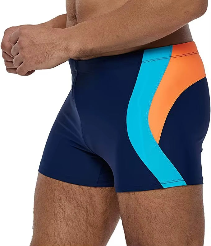 Badeboxer Olaf Blau/Orange