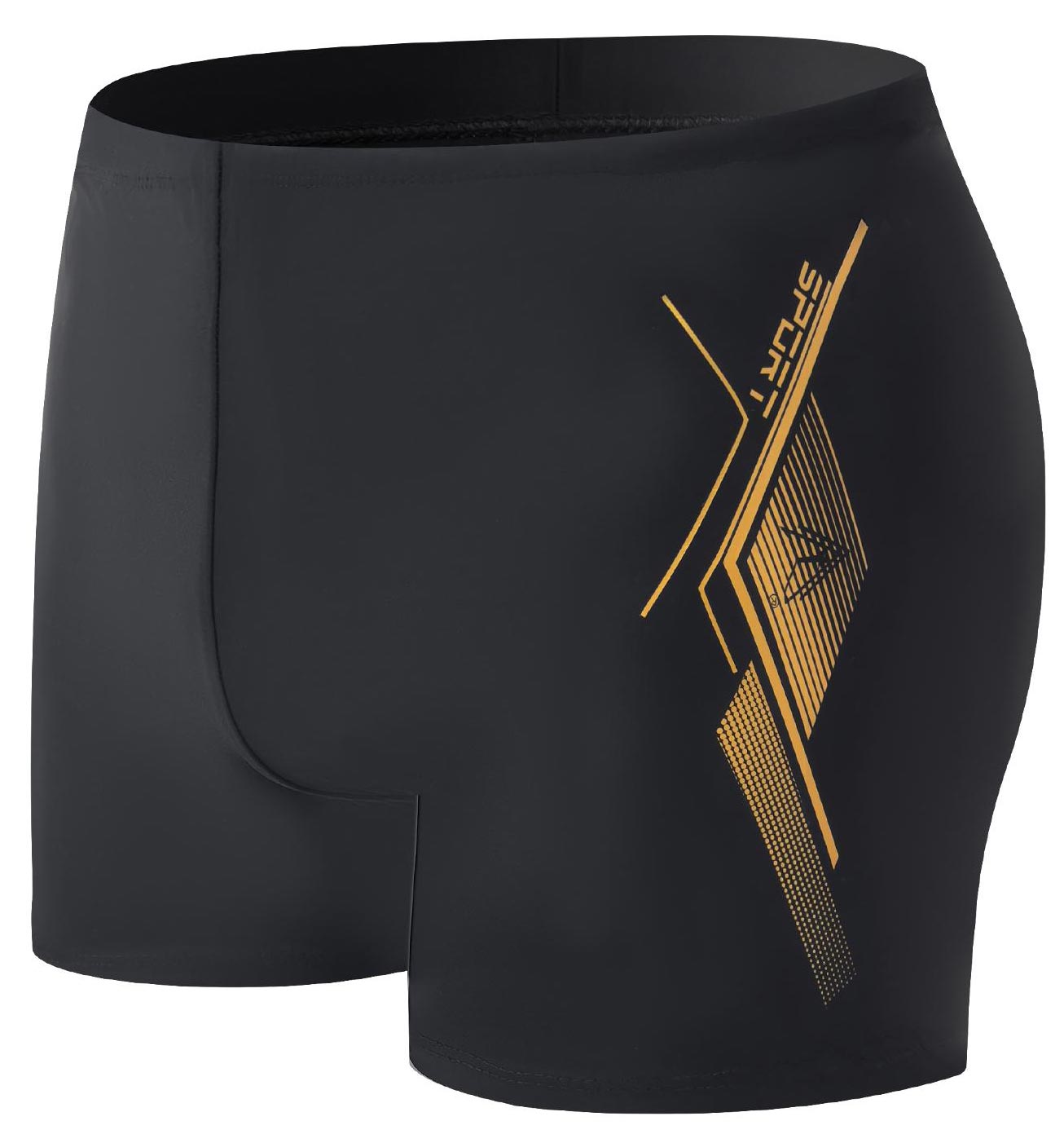 Venice Badeboxer Schwarz/Gold