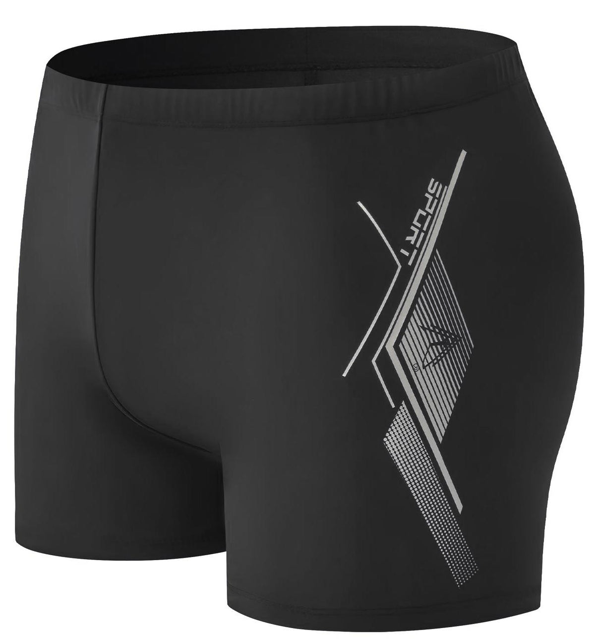 Venice Badeboxer Schwarz/Grau
