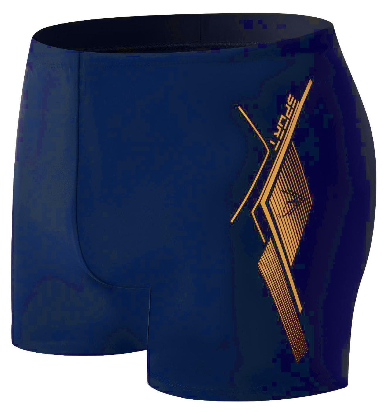 Venice Badeboxer Blau/Gold